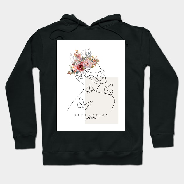 Arabic design الخلاص Redemption Hoodie by marknprints